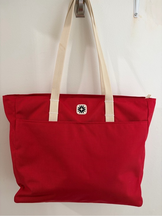 Walker Family Goods Handbags - Walker Goods Valley Tote- Canvas Tote with Cream Straps